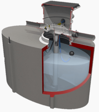 concrete domestic rainwater harvesting system tank
