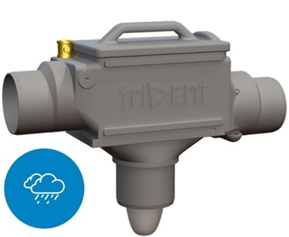 rainwater collection system Trident filter