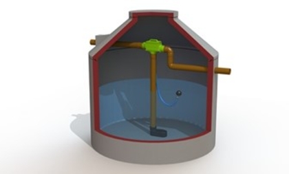 rainwater to drinking water stored inside tank