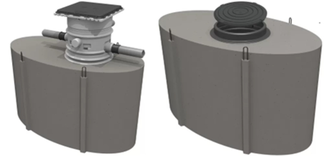 concrete below ground rainwater harvesting tanks 